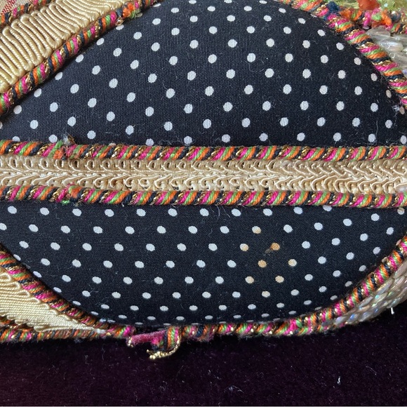 Floral Beaded Patchwork Mary Frances Handbag - Picture 4 of 11